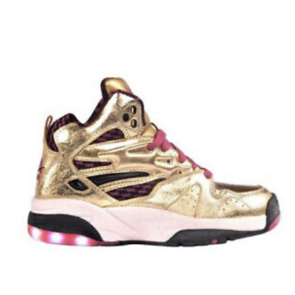 RARE - Throwback LA Gear Gold - Light Up Pink